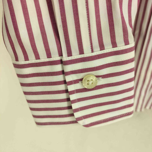 ブルックスブラザーズ BROOKS BROTHERS 1818刺繍 ストライプ オックスフォードシャツ レディース
