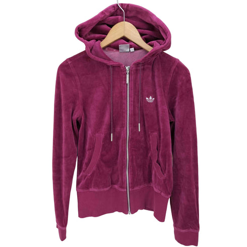 アディダス adidas ベロア ジップパーカー レディース JPN:M