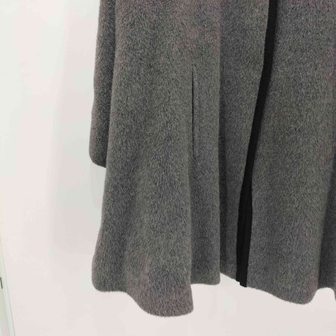 ランバンオンブルー LANVIN en Bleu ビジューボタン アルパカ フーデッドコート レディース JPN:38