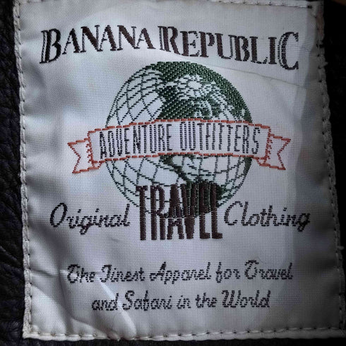 バナナリパブリック BANANA REPUBLIC 80s 地球タグ 韓国製 レザー フライトジャケット メンズ 42