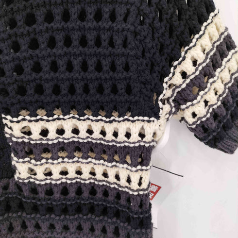VOLTAGE CONTROL FILTER MESH BORDER TIGHT KNIT POLO メッシュボーダー タイト コットンニットポロシャツ domestic レディース F