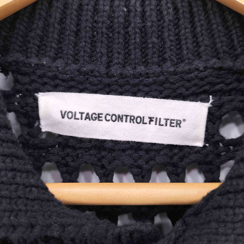 VOLTAGE CONTROL FILTER MESH BORDER TIGHT KNIT POLO メッシュボーダー タイト コットンニットポロシャツ domestic レディース F