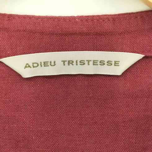 コンジェペイエアデュートリステス conges payes ADIEU TRISTESSE 25SS コットンリネンAラインワンピース レディース JPN:38