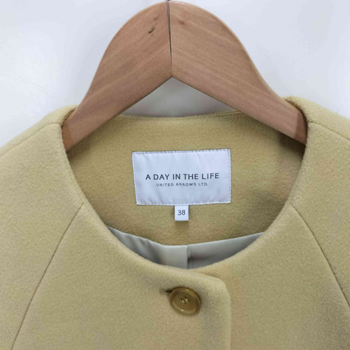 アデイインザライフユナイテッドアローズ A day in the life UNITED ARROWS ノーカラーコート レディース