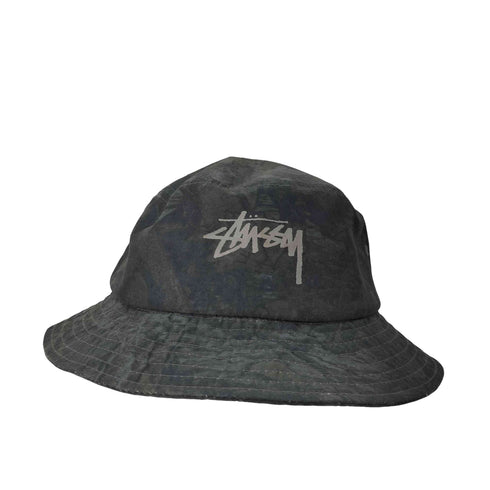 ステューシー Stussy ロゴプリント リアルツリーバケットハット メンズ L/XL
