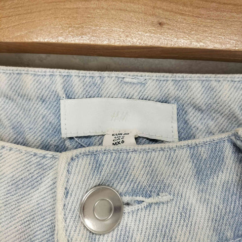 エイチアンドエム H&M ラインストーン装飾 ワイドデニムパンツ レディース 6