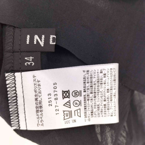 インディヴィ INDIVI 【洗える/コットン】ピンタックシアーブラウス レディース JPN:34