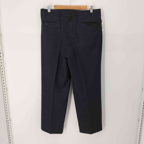 アランフラッサー alan flusser チェック柄 ウールジャケット&2タックスラックスパンツ セットアップ メンズ