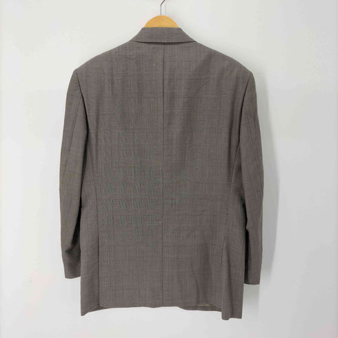 アランフラッサー alan flusser モヘア混 グレンチェック柄 ウールテーラードジャケット&2タックスラックスパンツ セットアップ メンズ