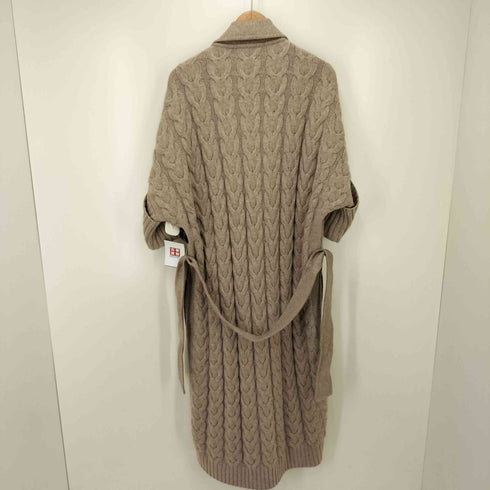 マックスマーラ MAX MARA 白タグ カシミヤ混 ニット切り替え ボタンレス コート レディース