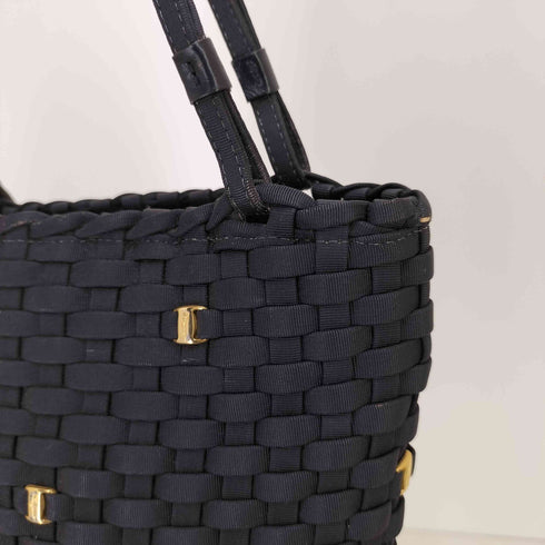 サルヴァトーレフェラガモ Salvatore Ferragamo 編み込み ミニハンドバッグ レディース