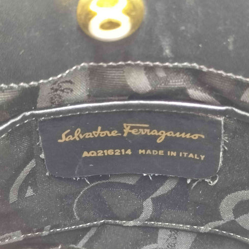サルヴァトーレフェラガモ Salvatore Ferragamo 編み込み ミニハンドバッグ レディース