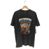 ダメージ加工 フロントプリント バンドTシャツ メンズ import:L