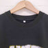 ダメージ加工 フロントプリント バンドTシャツ メンズ import:L
