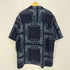 ジーユー GU 総柄 5分袖 オープンカラーシャツ メンズ 3XL