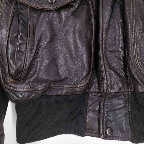 ショット Schott 80s USA製 ボアライナー付き G-1 TYPE フライトジャケット レザージャケット メンズ US:42