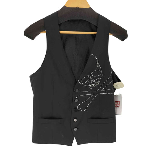 ロエン Roen ラインストーン スカルベスト Y2K メンズ  Y4