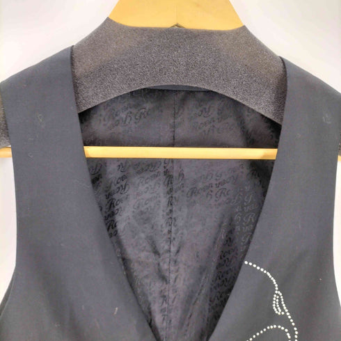 ロエン Roen ラインストーン スカルベスト Y2K メンズ  Y4