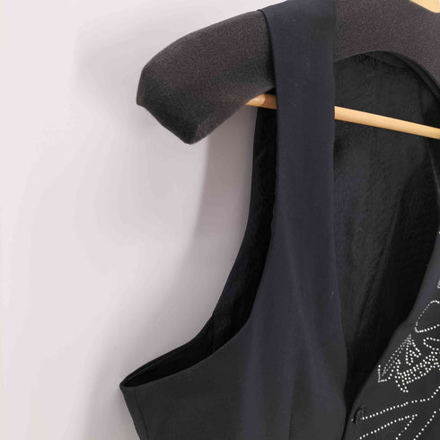 ロエン Roen ラインストーン スカルベスト Y2K メンズ  Y4