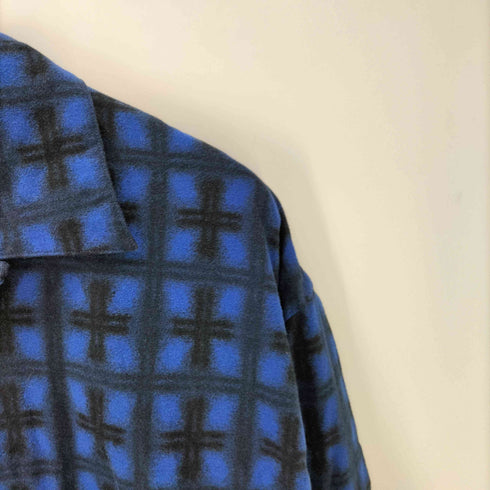 ジャーナルスタンダードホームステッド JOURNAL STANDARD J.S HOMESTEAD 24SS Stead BLUR CHECK OPEN SHIRT チェック オープン シャツ メンズ JPN:L