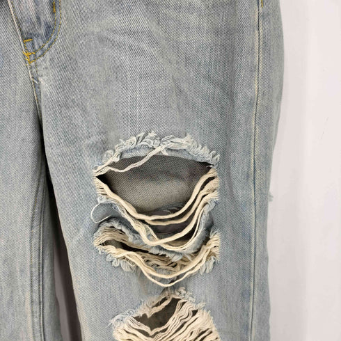 エックスガール X-girl DISTRESSED DENIM PANTS ダメージデニムパンツ レディース M