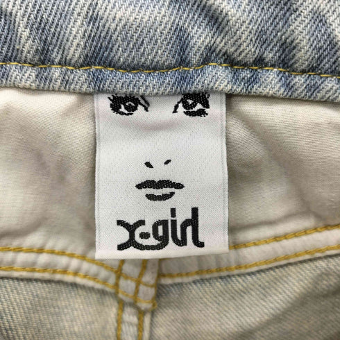 エックスガール X-girl DISTRESSED DENIM PANTS ダメージデニムパンツ レディース M
