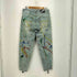 レフラー Leflah Paint Easy Baggy Jean ペイント加工 イージーバギーデニム メンズ L