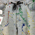 レフラー Leflah Paint Easy Baggy Jean ペイント加工 イージーバギーデニム メンズ L