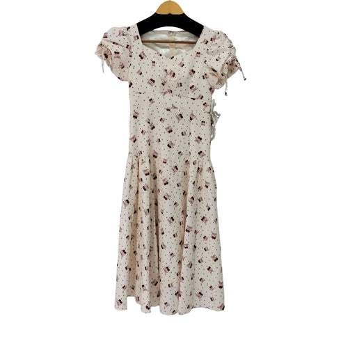 エブリン evelyn 25AW 13周年OP 総柄 パフスリーブワンピース レディース