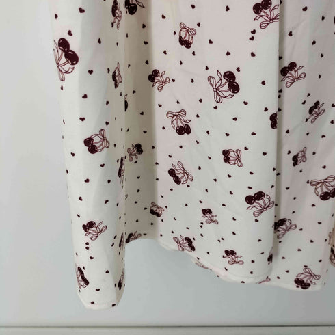 エブリン evelyn 25AW 13周年OP 総柄 パフスリーブワンピース レディース