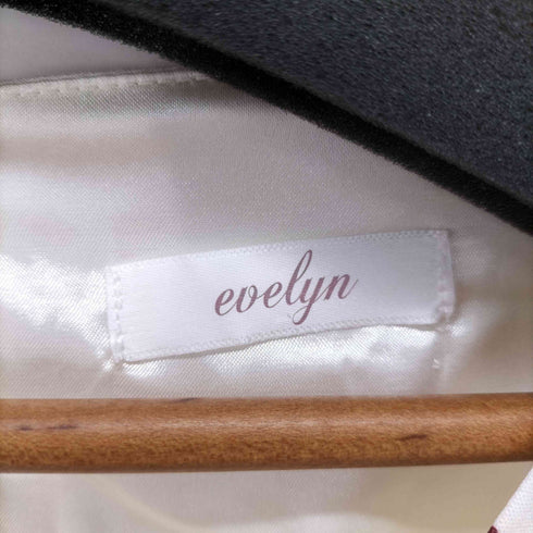 エブリン evelyn 25AW 13周年OP 総柄 パフスリーブワンピース レディース