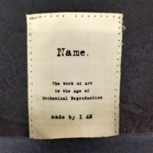 ネーム Name. シワ加工 クルーネックカットソー メンズ 1