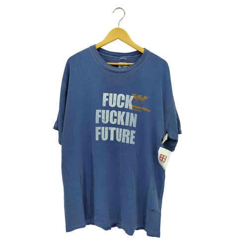 ERASMUS DARWIN FUCK FUCKIN FUTURE ペイントリメイク 半袖Tシャツ カットソー メンズ