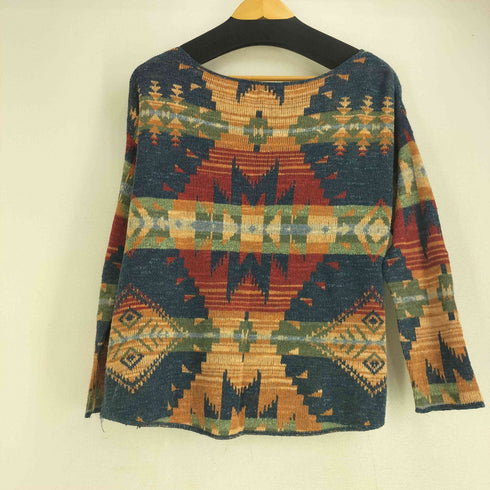 デニムアンドサプライ ラルフローレン DENIM & SUPPLY RALPH LAUREN ネイティブ柄 ボートネックニット レディース import:S