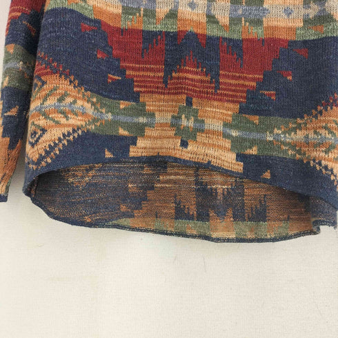 デニムアンドサプライ ラルフローレン DENIM & SUPPLY RALPH LAUREN ネイティブ柄 ボートネックニット レディース import:S