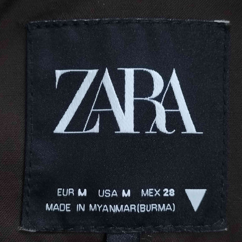 ザラ ZARA サテン テーラードジャケット レディース import:M