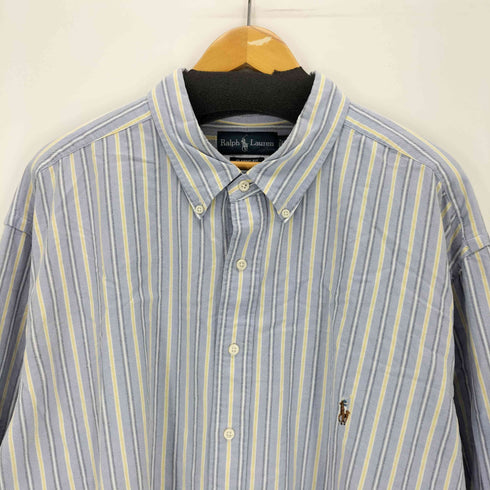 ラルフローレン RALPH LAUREN CLASSIC FIT ポニー刺繍 ストライプシャツ メンズ 3XL