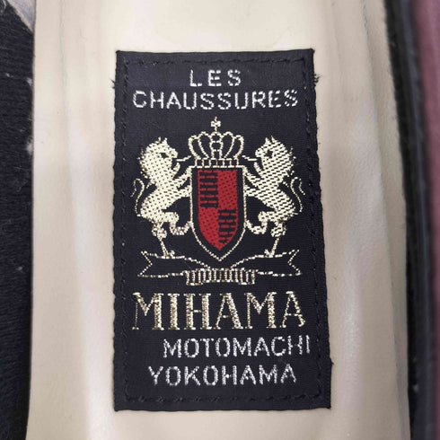 ミハマ MIHAMA スエードエナメルパンプス レディース JPN:24.5