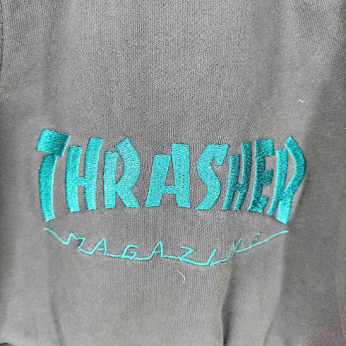 スラッシャー THRASHER ロゴ刺繍 プルオーバーパーカー メンズ