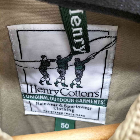 ヘンリーコットンズ Henry Cottons 襟コーデュロイ ジップアップジャケット メンズ 50