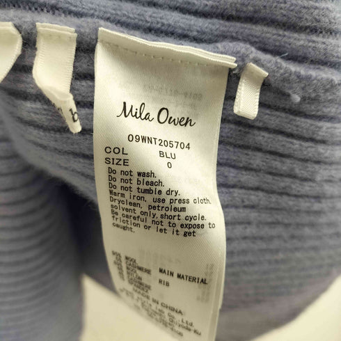 ミラオーウェン Mila Owen スリットウールカシミヤプルオーバー レディース 0