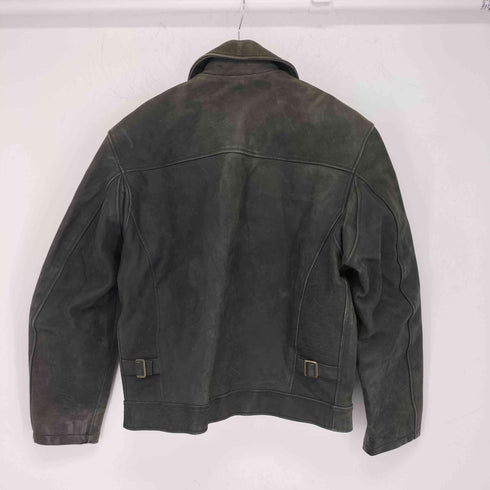 ウィンドアーマー Wind Armor 韓国製牛革シングルライダースジャケット メンズ import:L