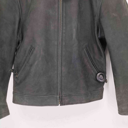 ウィンドアーマー Wind Armor 韓国製牛革シングルライダースジャケット メンズ import:L