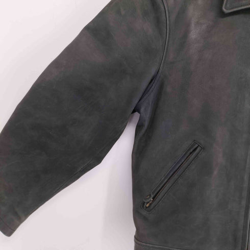 ウィンドアーマー Wind Armor 韓国製牛革シングルライダースジャケット メンズ import:L