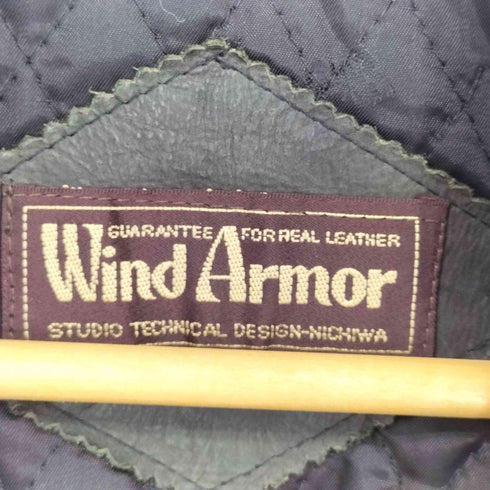 ウィンドアーマー Wind Armor 韓国製牛革シングルライダースジャケット メンズ import:L