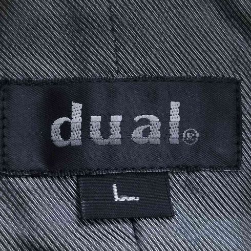 DUAL カウレザー ヴィンテージ加工 ダブルライダース メンズ import:L