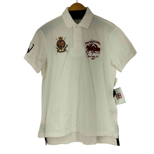 ポロバイラルフローレン Polo by RALPH LAUREN シルエット刺繍 S/S ポロシャツ メンズ M