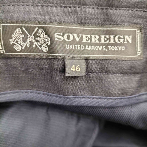 ソブリン Sovereign リネン Z/UNCN 2プリーツ パンツ メンズ 46