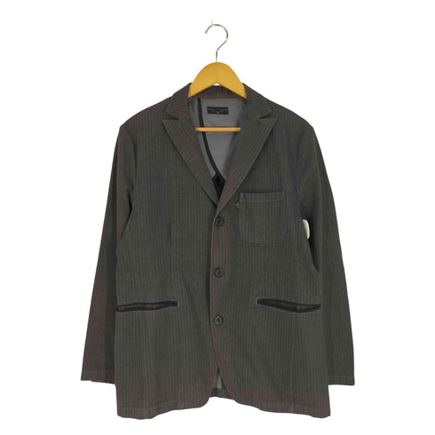 リーバイス LEVI STRAUSS&CO 00S 背抜き ピンストライプ 3Bテーラードジャケット メンズ import:L