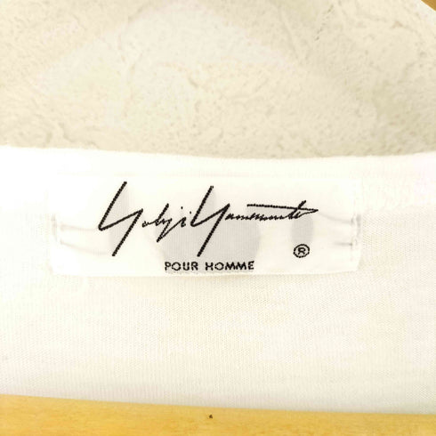 ヨウジヤマモトプールオム Yohji Yamamoto POUR HOMME デザイン Vネック Tシャツ メンズ JPN:3